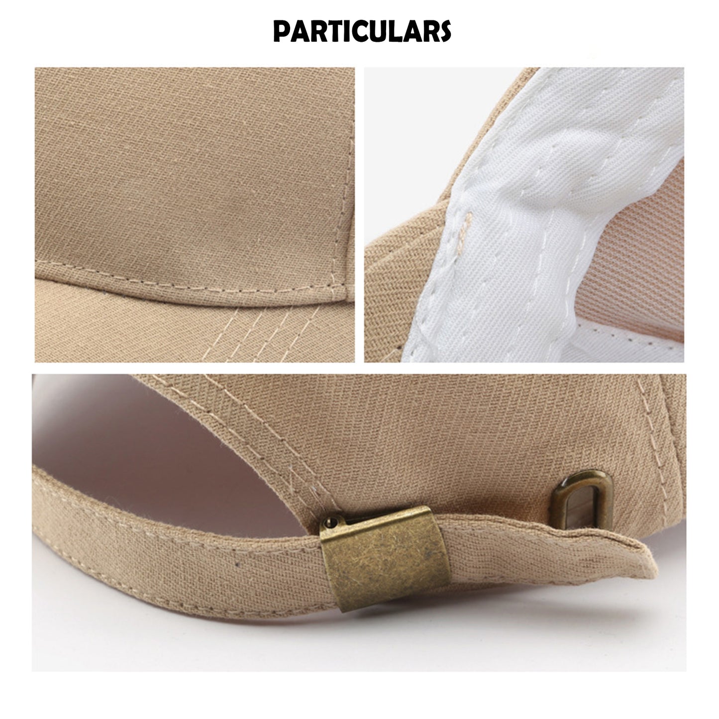 JABASIC Women Baseball Cap Adjustable Unconstructed Plain Cap