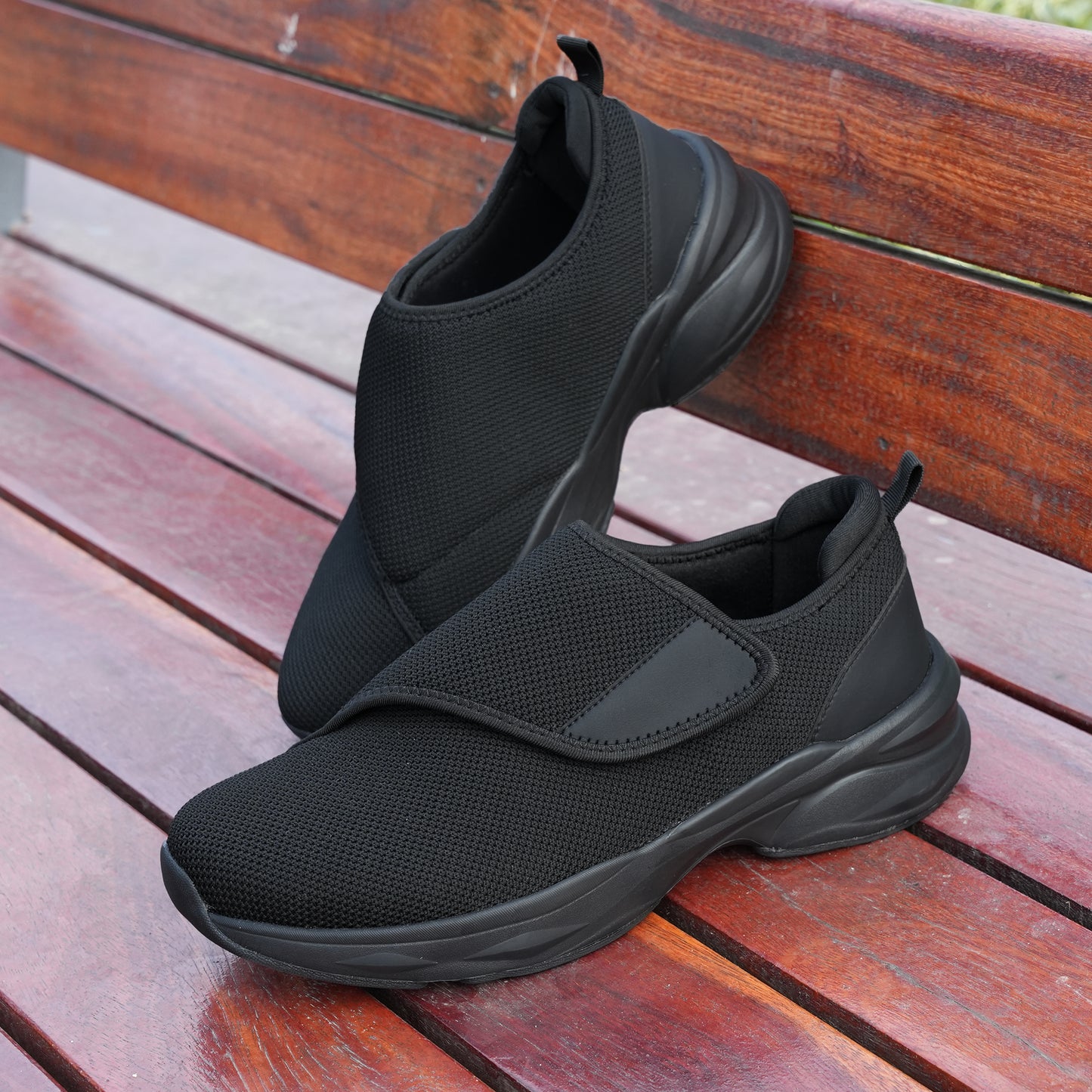 JABASIC Men Diabetic Walking Shoes Edema Shoes for Swollen Feet Arch Support Orthopedic Sneakers