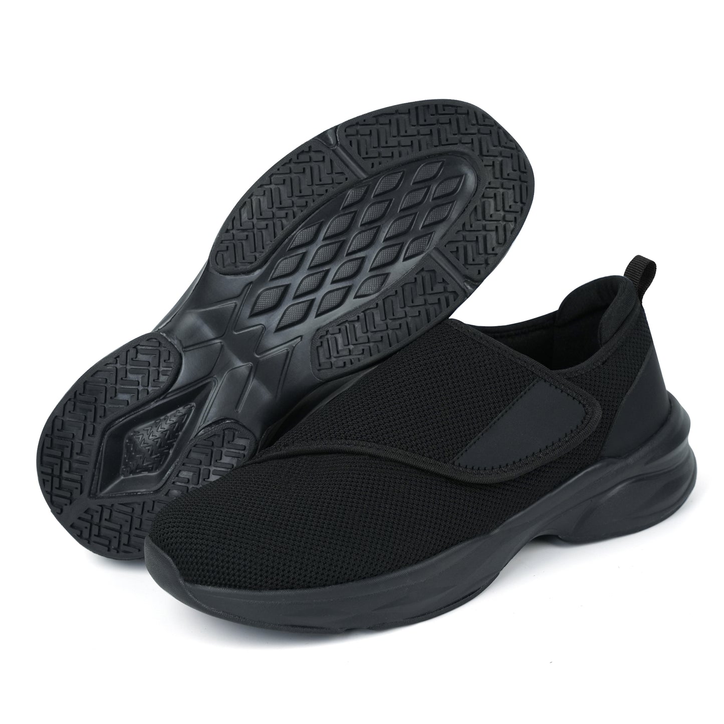 JABASIC Men Diabetic Walking Shoes Edema Shoes for Swollen Feet Arch Support Orthopedic Sneakers