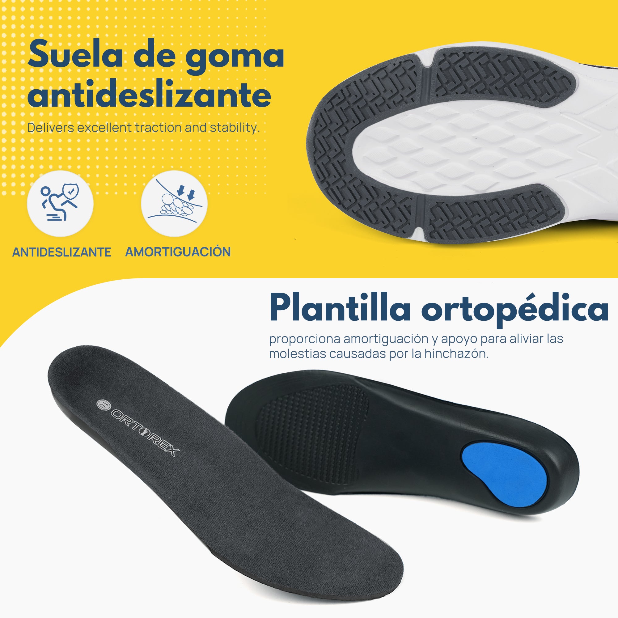 JABASIC Men Diabetic Walking Shoes Edema Shoes for Swollen Feet Arch Support Orthopedic Sneakers