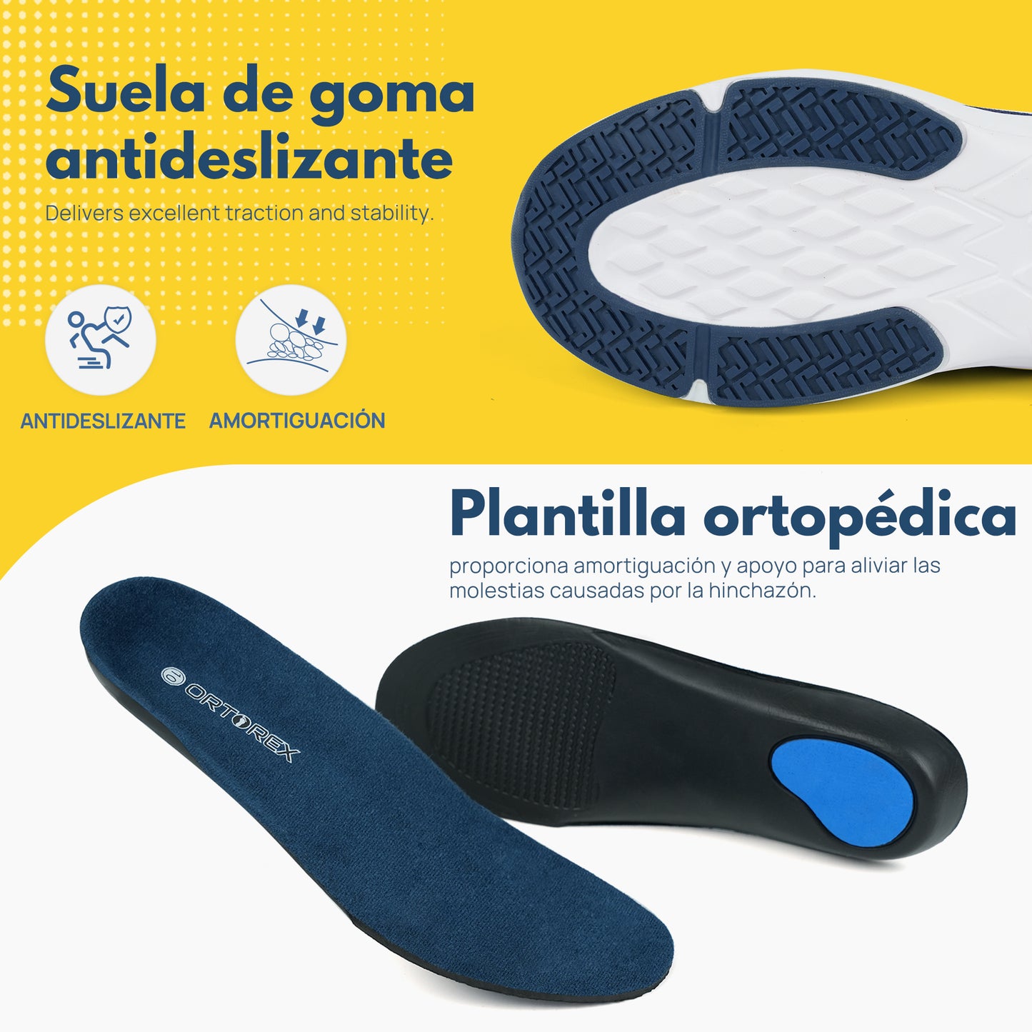 JABASIC Men Diabetic Walking Shoes Edema Shoes for Swollen Feet Arch Support Orthopedic Sneakers