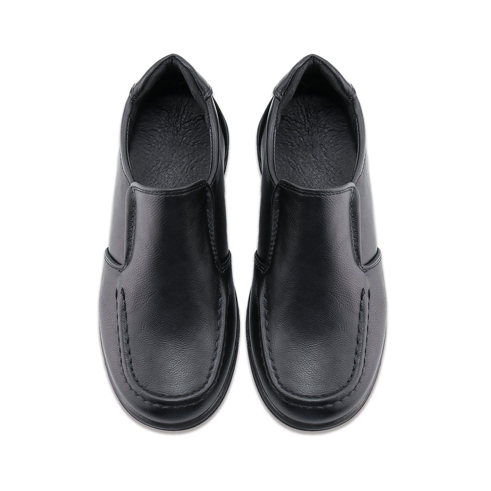 boys slip on dress shoes HOMEHOT Sneakers Casual Faux Leather Loafers (Toddler,Big Kids, Little Kids) Color Brown Size 7 delivering a stylish Homehot Boys Dress Shoes PU