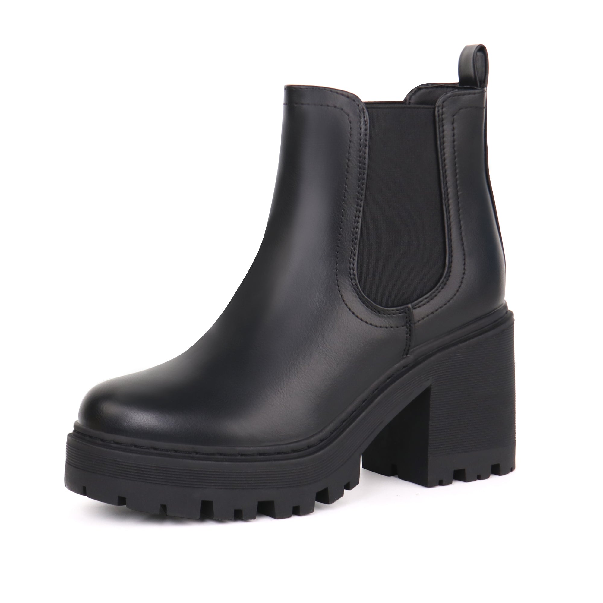 Women Fashion Chelsea Boots Platform Classic Ankle Booties