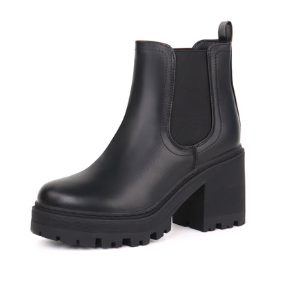 Women Fashion Chelsea Boots Platform Classic Ankle Booties