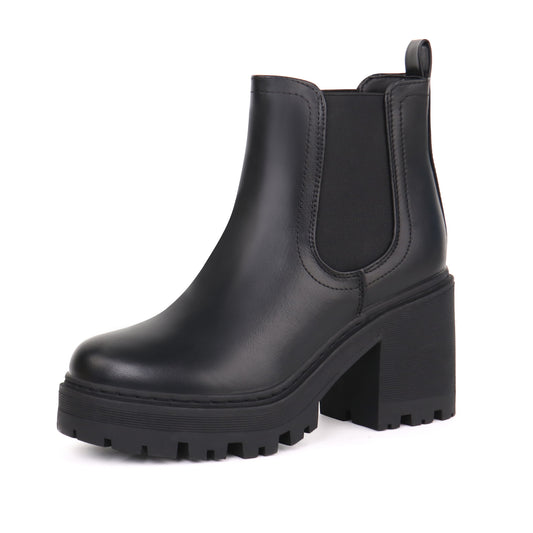 Women Fashion Chelsea Boots Platform Classic Ankle Booties