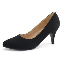 Load image into Gallery viewer, JABASIC Women Low Heel Dress Pump Shoes Pointed Toe Office Shoes

