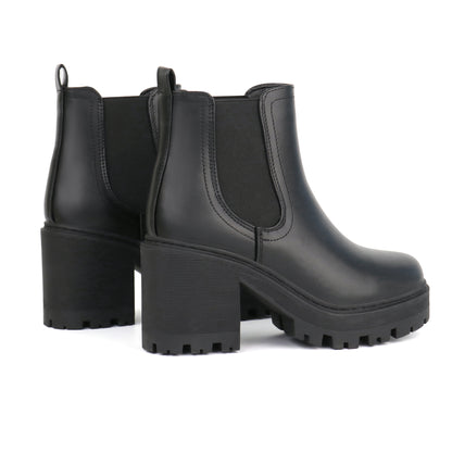 Women Fashion Chelsea Boots Platform Classic Ankle Booties