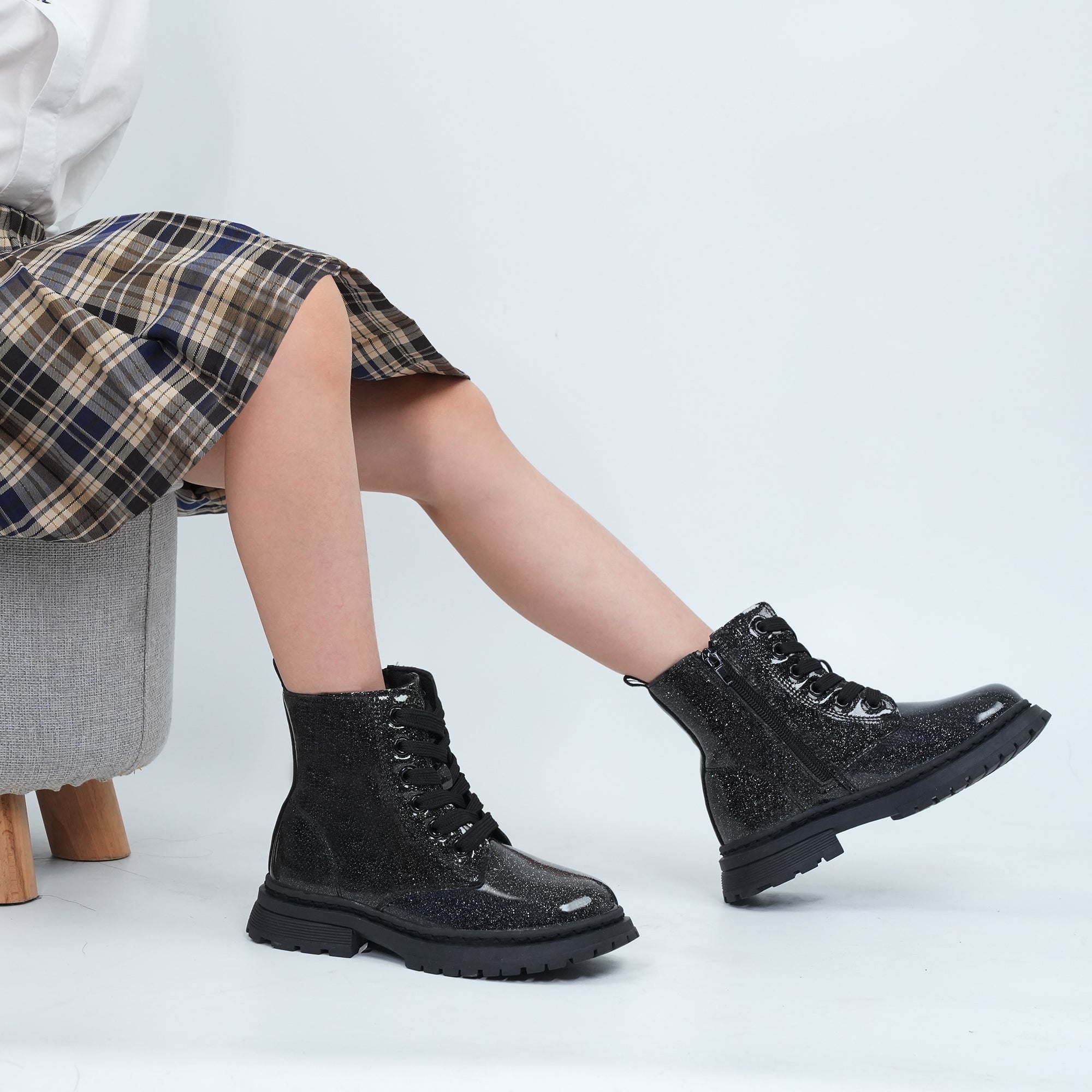 Girls Ankle Boots Lace-Up Work Boots – jabasicshoes Girls Ankle Boots Lace-Up Work Boots – jabasicshoes