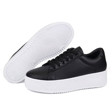Load image into Gallery viewer, JABASIC Women Fashion Sneakers Low-top Lace-Up Stylish Walking Shoes Comfort Platform Sneakers
