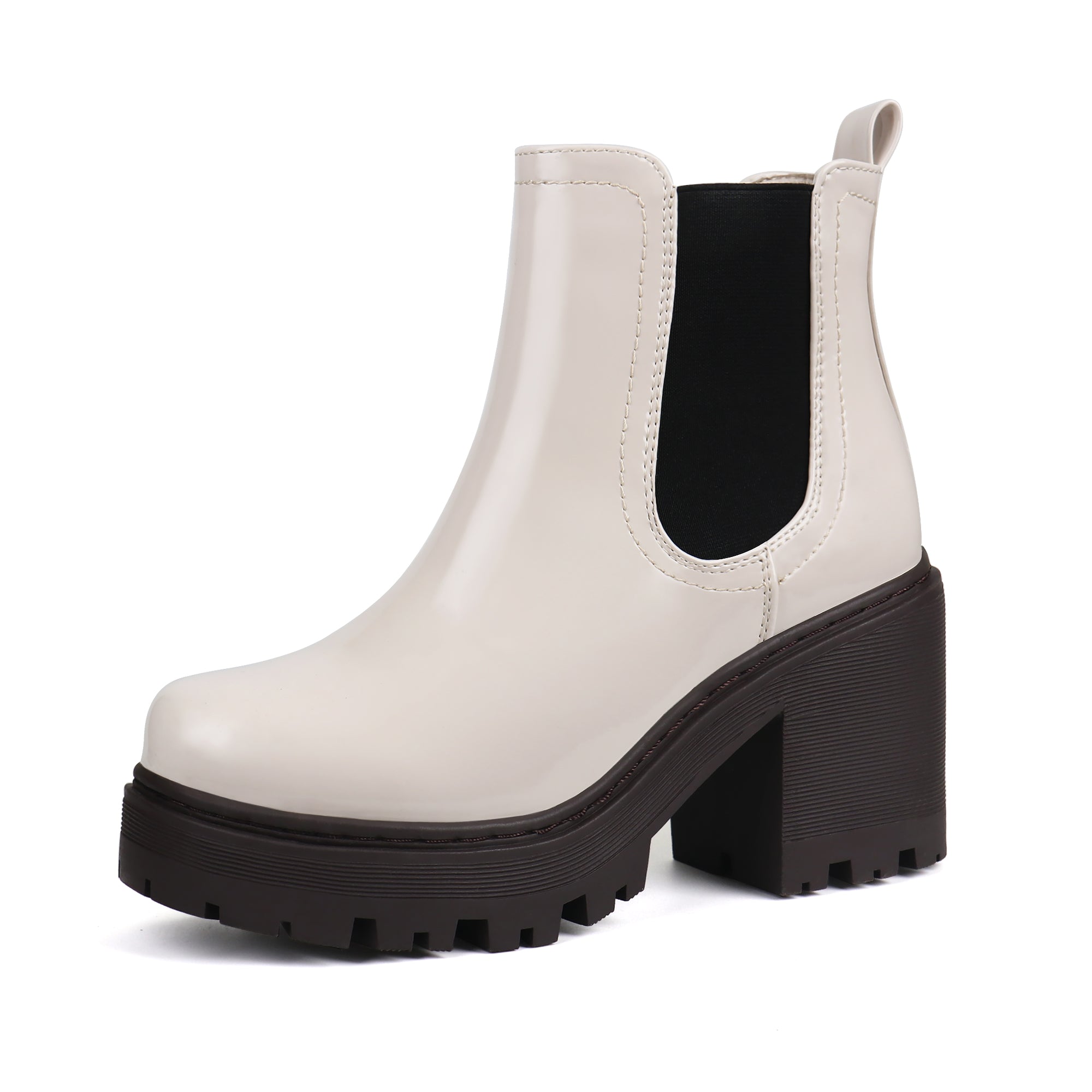 Women Fashion Chelsea Boots Platform Classic Ankle Booties