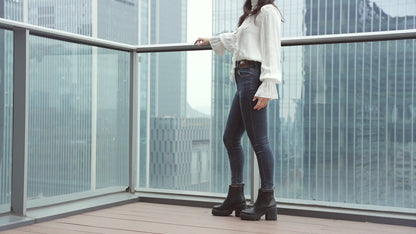 Women Fashion Chelsea Boots Platform Classic Ankle Booties