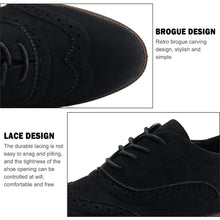 Load image into Gallery viewer, JABASIC Women Lace Up Oxford Shoes Wingtip Brogue Walking Shoes
