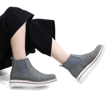 Load image into Gallery viewer, JABASIC Womens Chelsea Elastic Ankle Boots Waterproof Flat Boots
