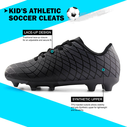 Kids Outdoor Soccer Cleats Lace-up