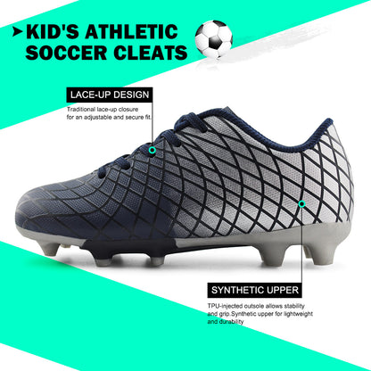 Kids Outdoor Soccer Cleats Lace-up