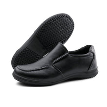 Load image into Gallery viewer, JABASIC Boys School Uniform Shoes Slip On Dress Loafer
