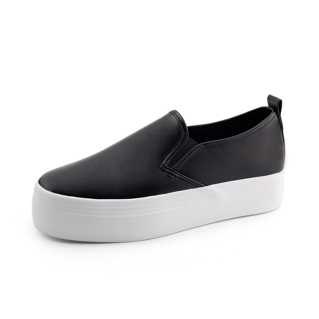 JABASIC Women Slip-on Platform Loafers Casual Comfortable Loafer Shoes