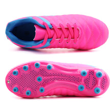 Load image into Gallery viewer, JABASIC Kids Athletic Soccer Cleats Boys Girls Outdoor Firm Ground Football Shoes
