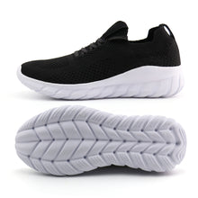 Load image into Gallery viewer, JABASIC Women Casual Slip On Loafers Breathable Knit Walking Shoes Lightweight Sneakers
